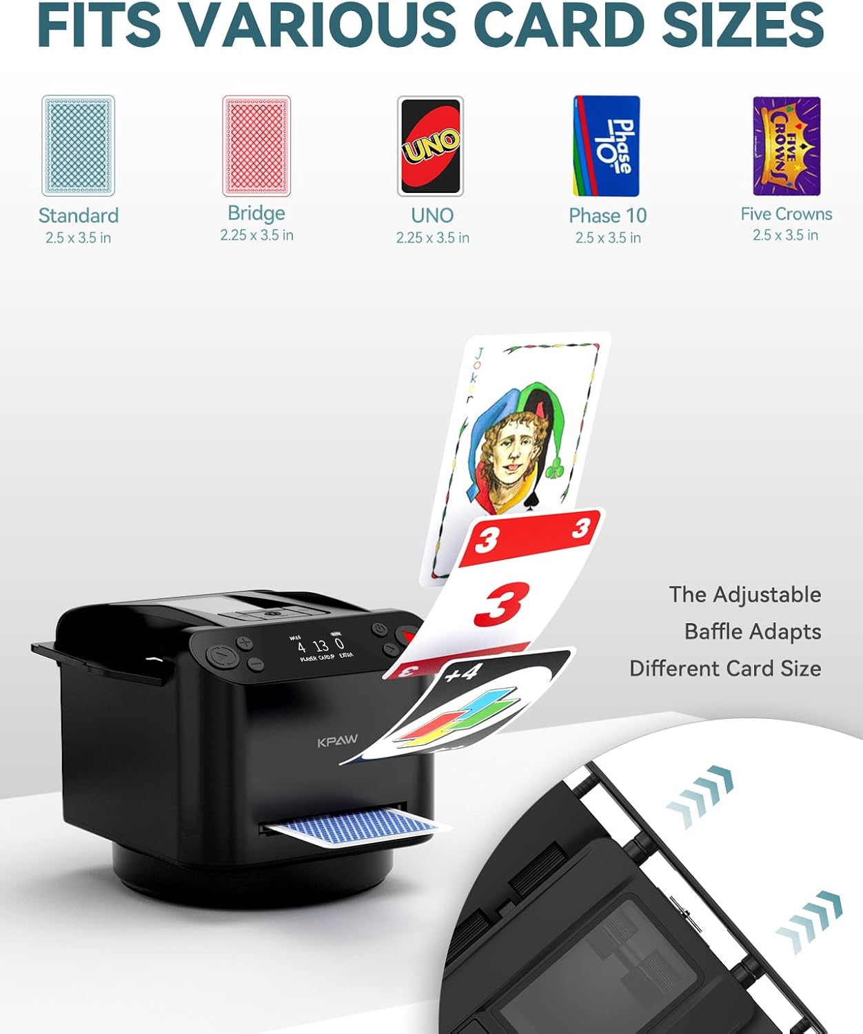 Playverra™ Automatic Card Shuffler & Dealer Machine