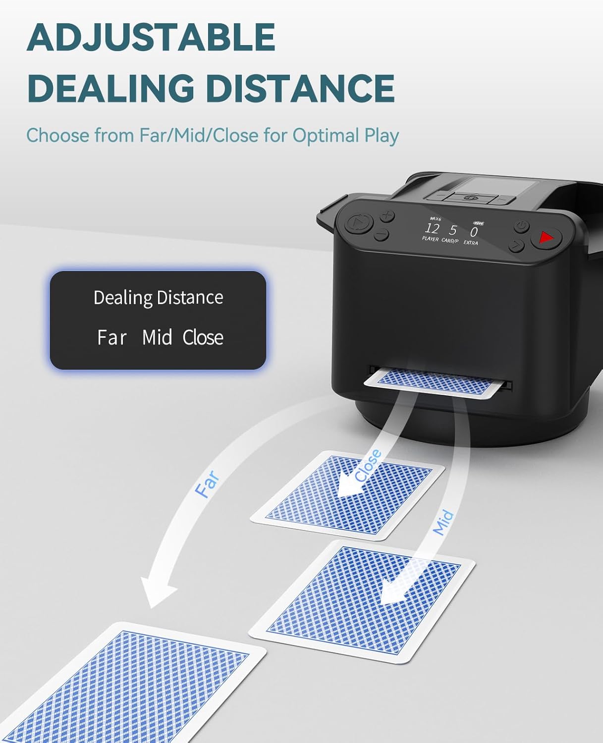 Playverra™ Automatic Card Shuffler & Dealer Machine